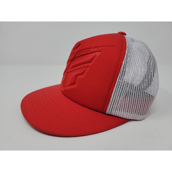 Fly Racing Embossed Mesh Trucker Snapback Cap BallCap OSFM Hi-Profile - Picture 3 of 7